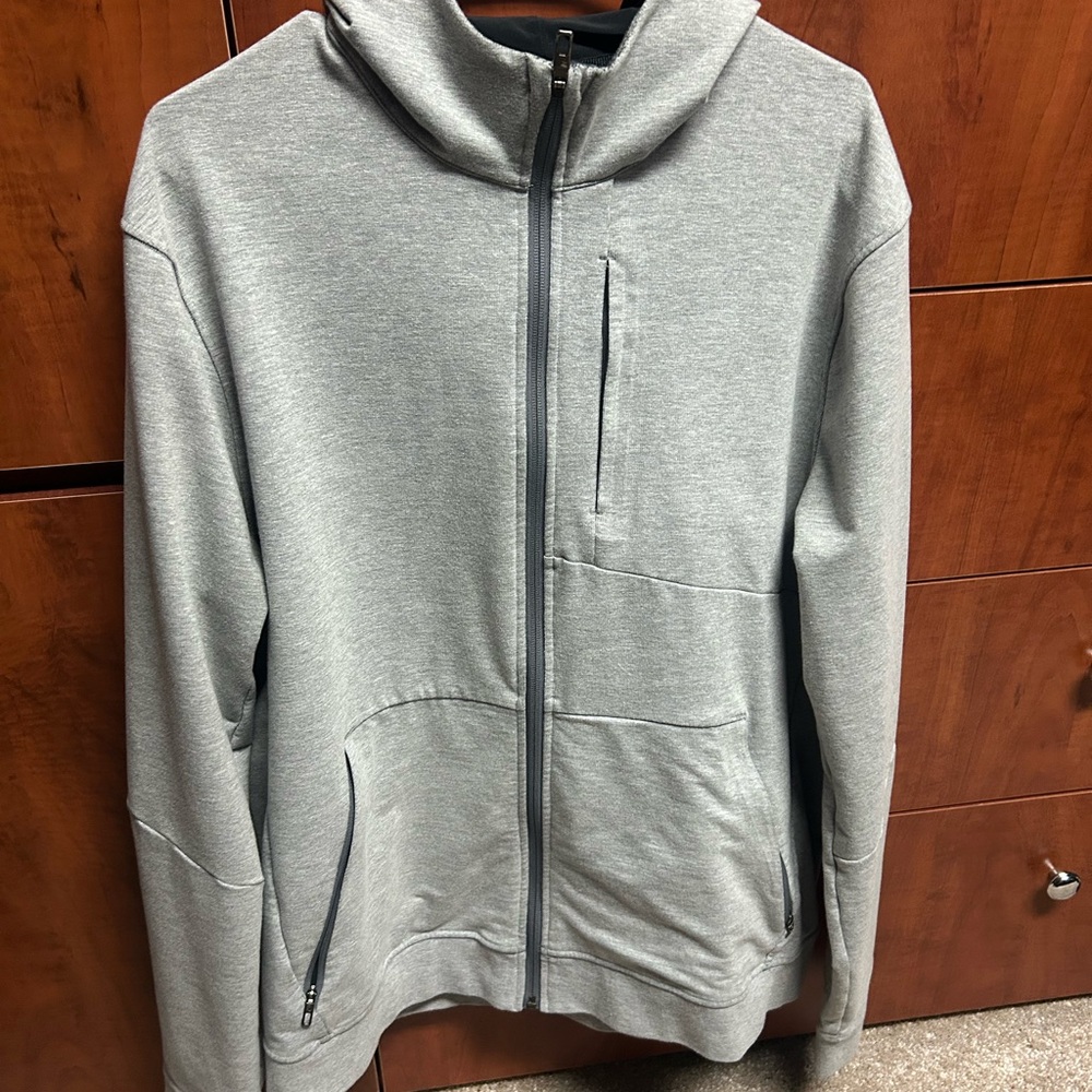 lululemon athletica Men's Zip-Up Gray Sweater